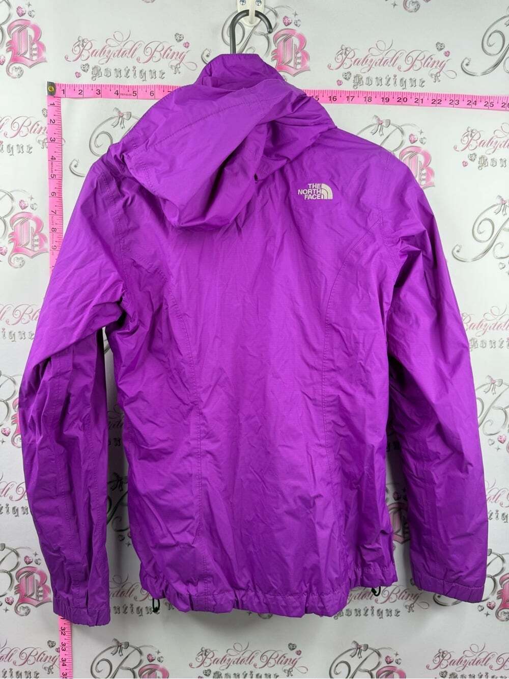 The North Face jacket lightweight Purple Hooded Rain Jacket HYVENT zip up - Picture 2 of 12